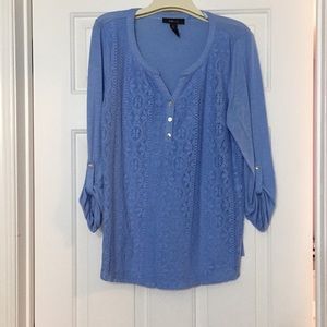 3/4 sleeve pheasant blouse